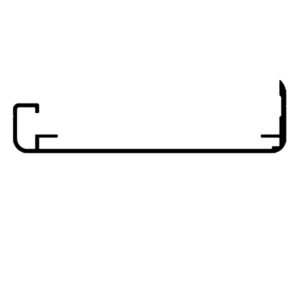 129mm Channel  for L/T Thermadoors 5 Metre Length