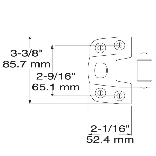 KASON 56 SERIES STRIKE,44MM-63MM OFFSET - Image 2